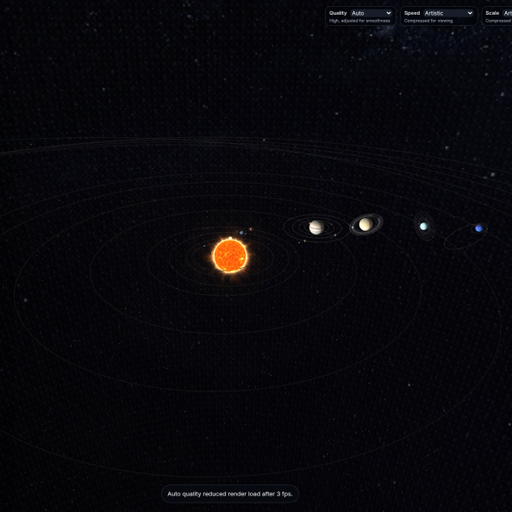 3D Solar System Simulator logo