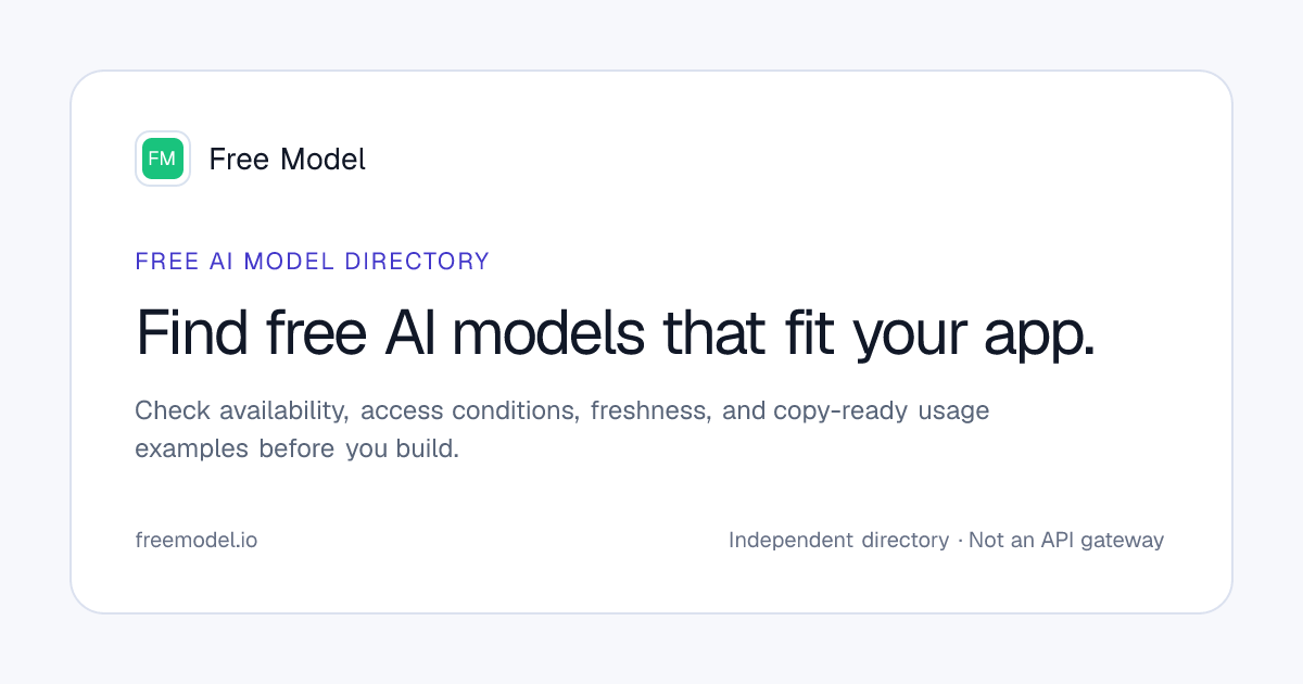 Free Model logo